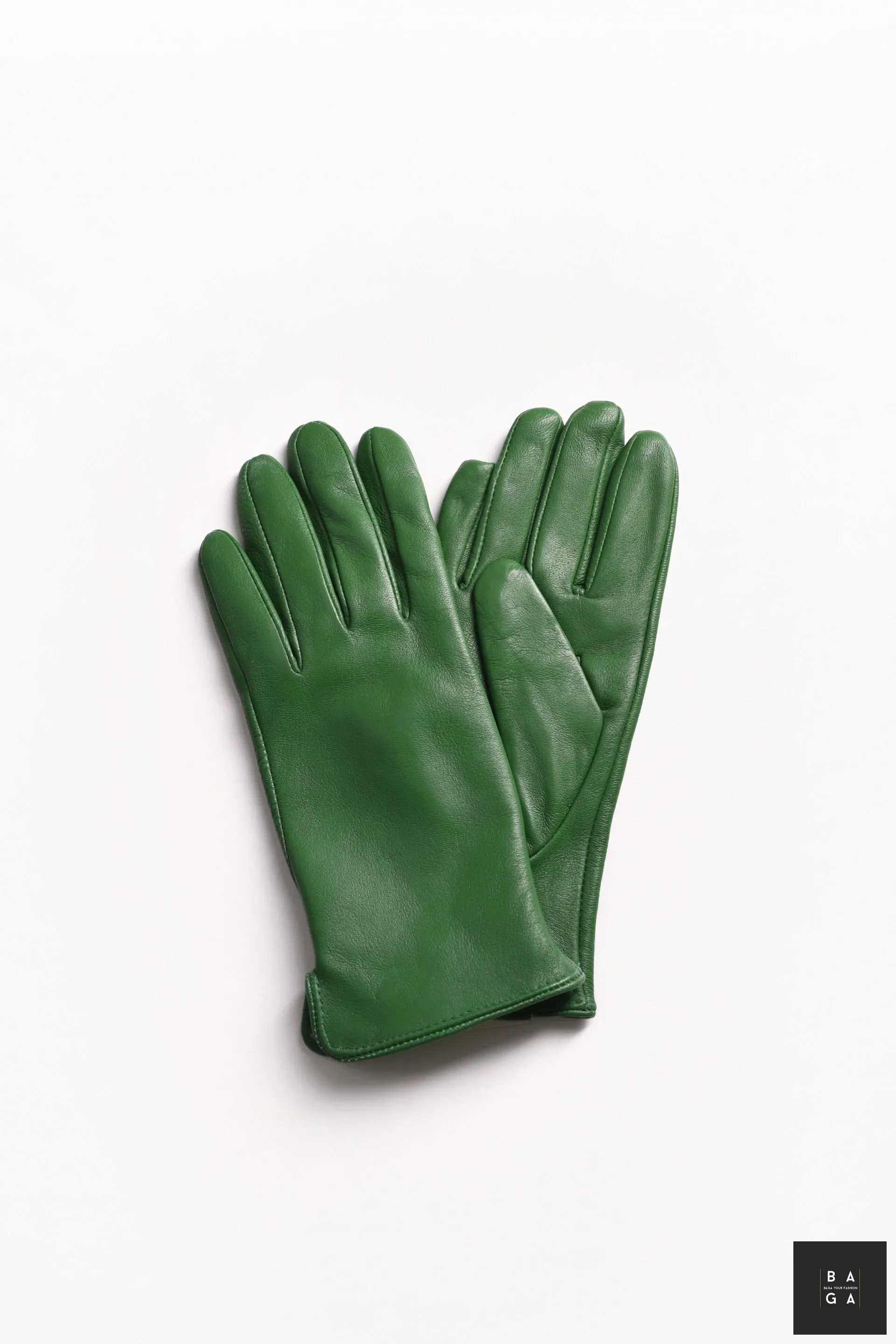 Ръкавици Дамски ръкавици от естествена кожа в зелен цвят