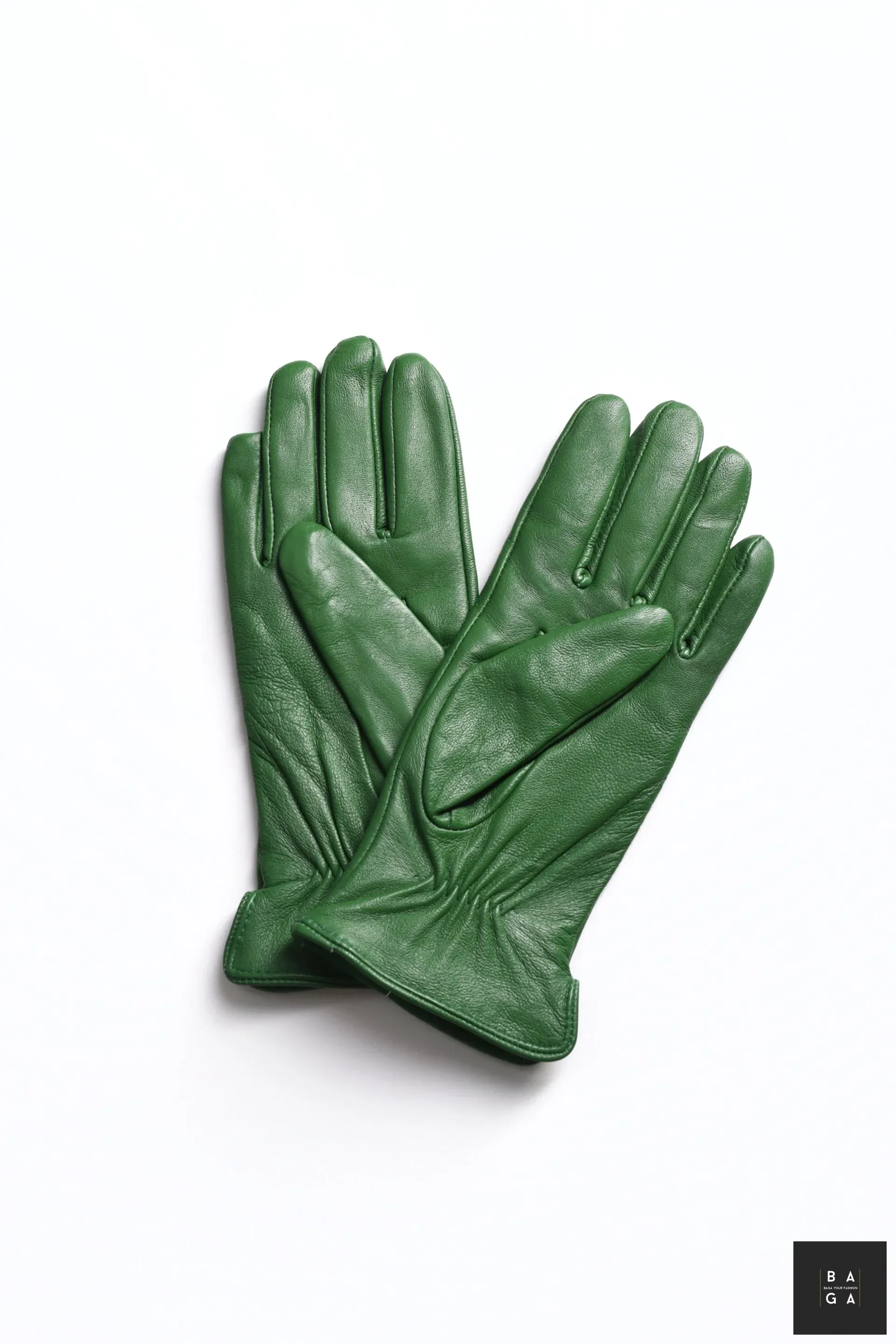 Ръкавици Дамски ръкавици от естествена кожа в зелен цвят