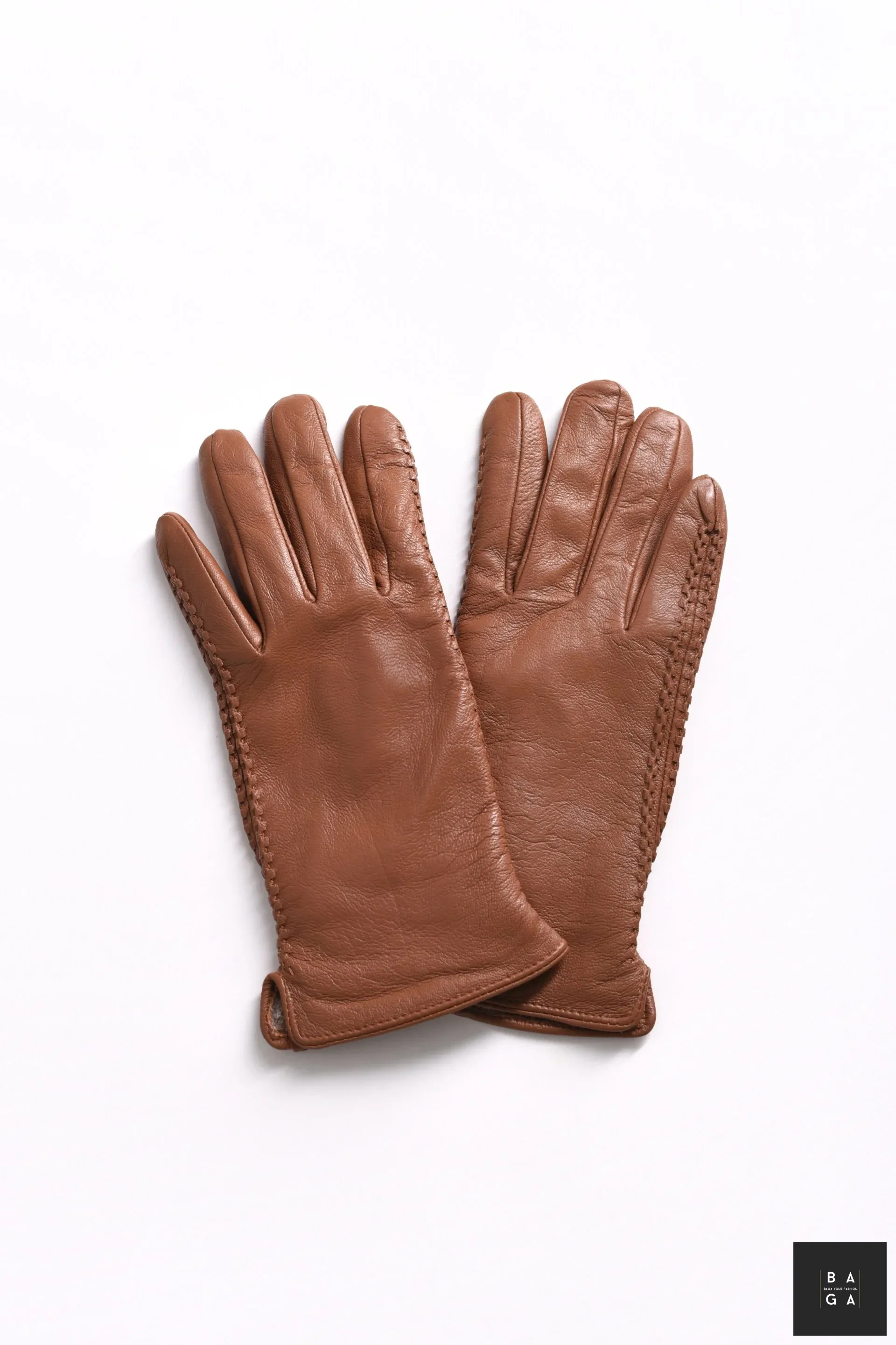Ръкавици Дамски ръкавици от естествена кожа в кафяв цвят