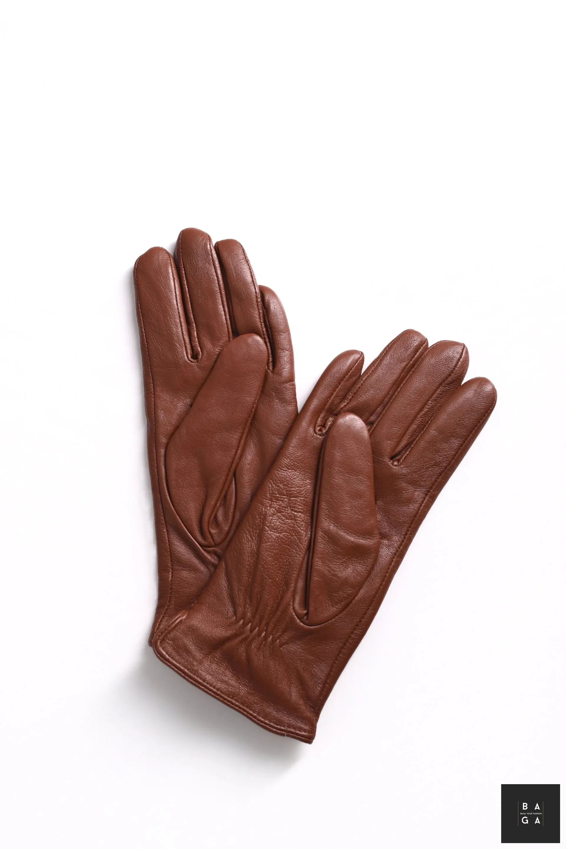 Ръкавици Дамски ръкавици от естествена кожа в кафяв цвят