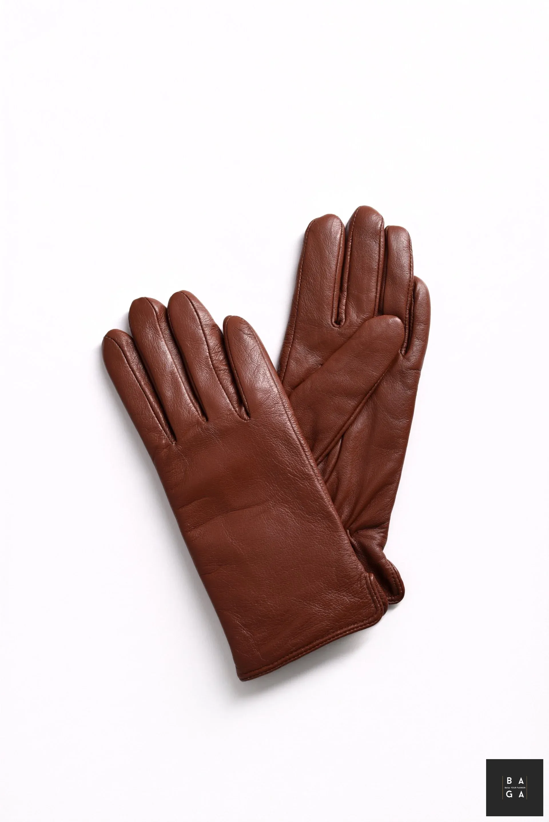 Ръкавици Дамски ръкавици от естествена кожа в кафяв цвят