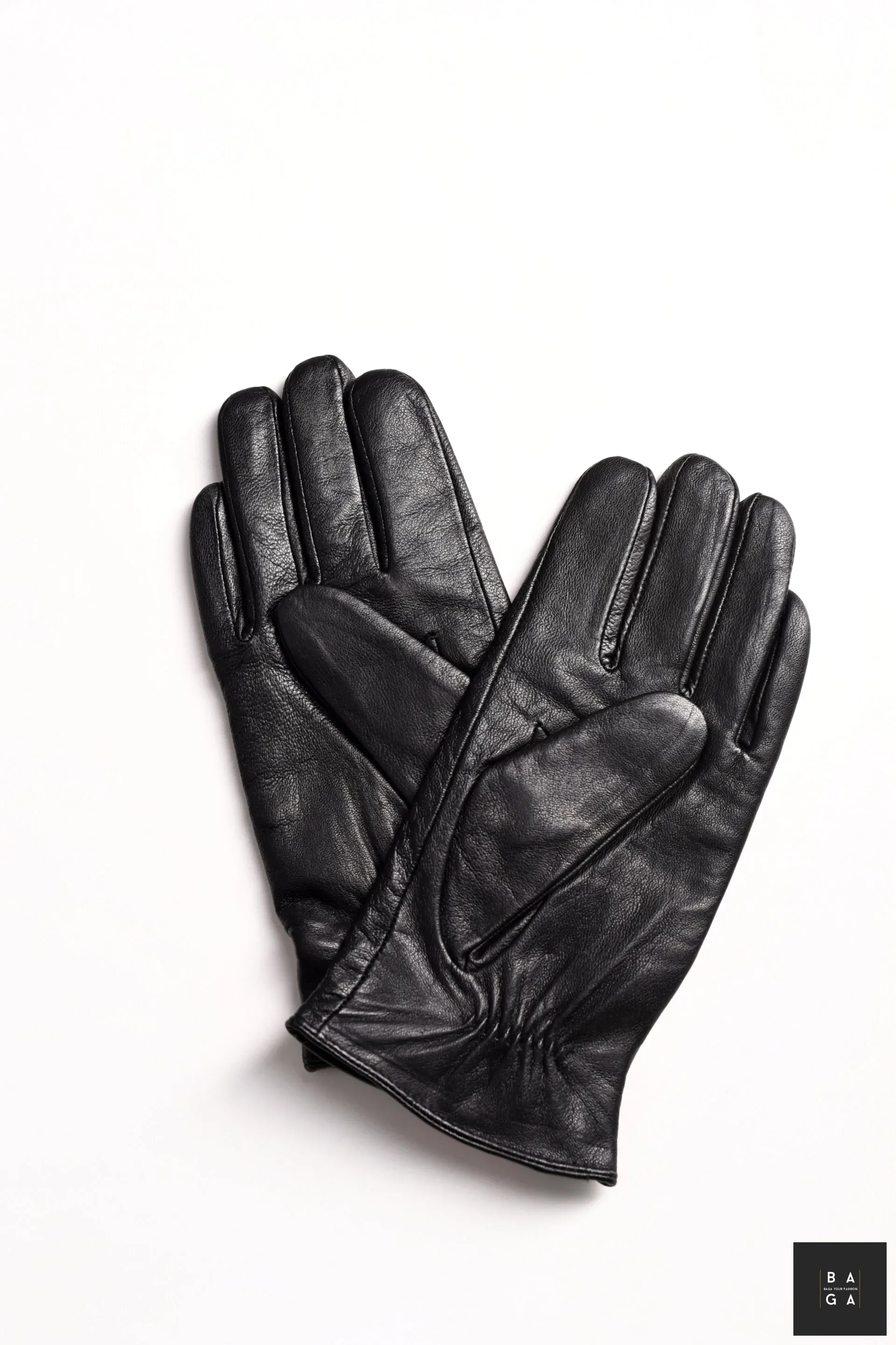 Ръкавици Мъжки ръкавици от естествена кожа в черен цвят