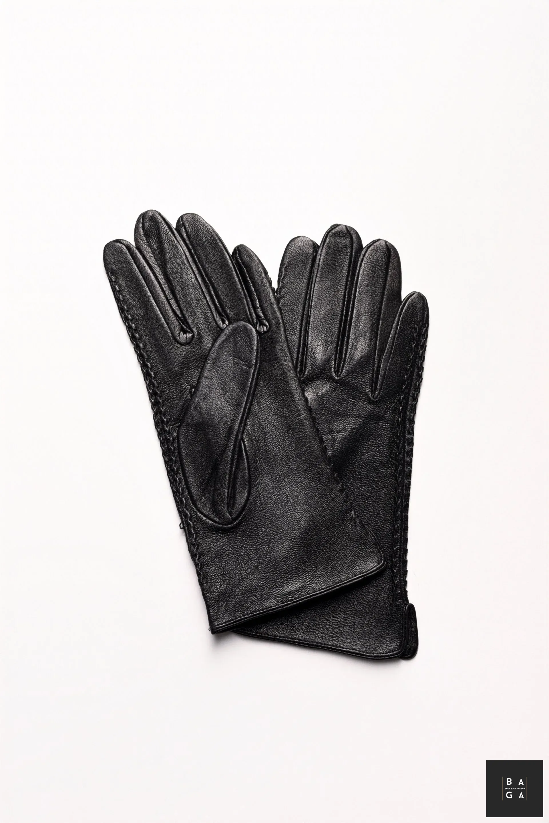 Ръкавици Дамски ръкавици от естествена кожа в черен цвят