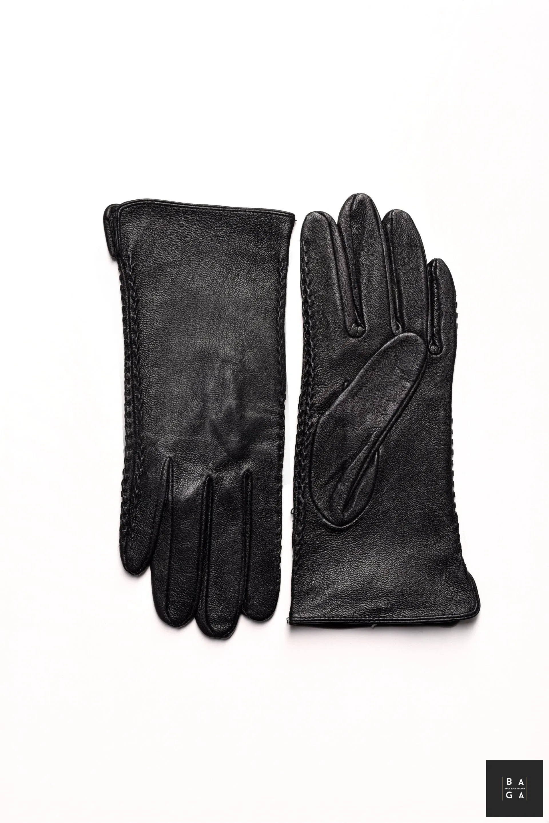 Ръкавици Дамски ръкавици от естествена кожа в черен цвят