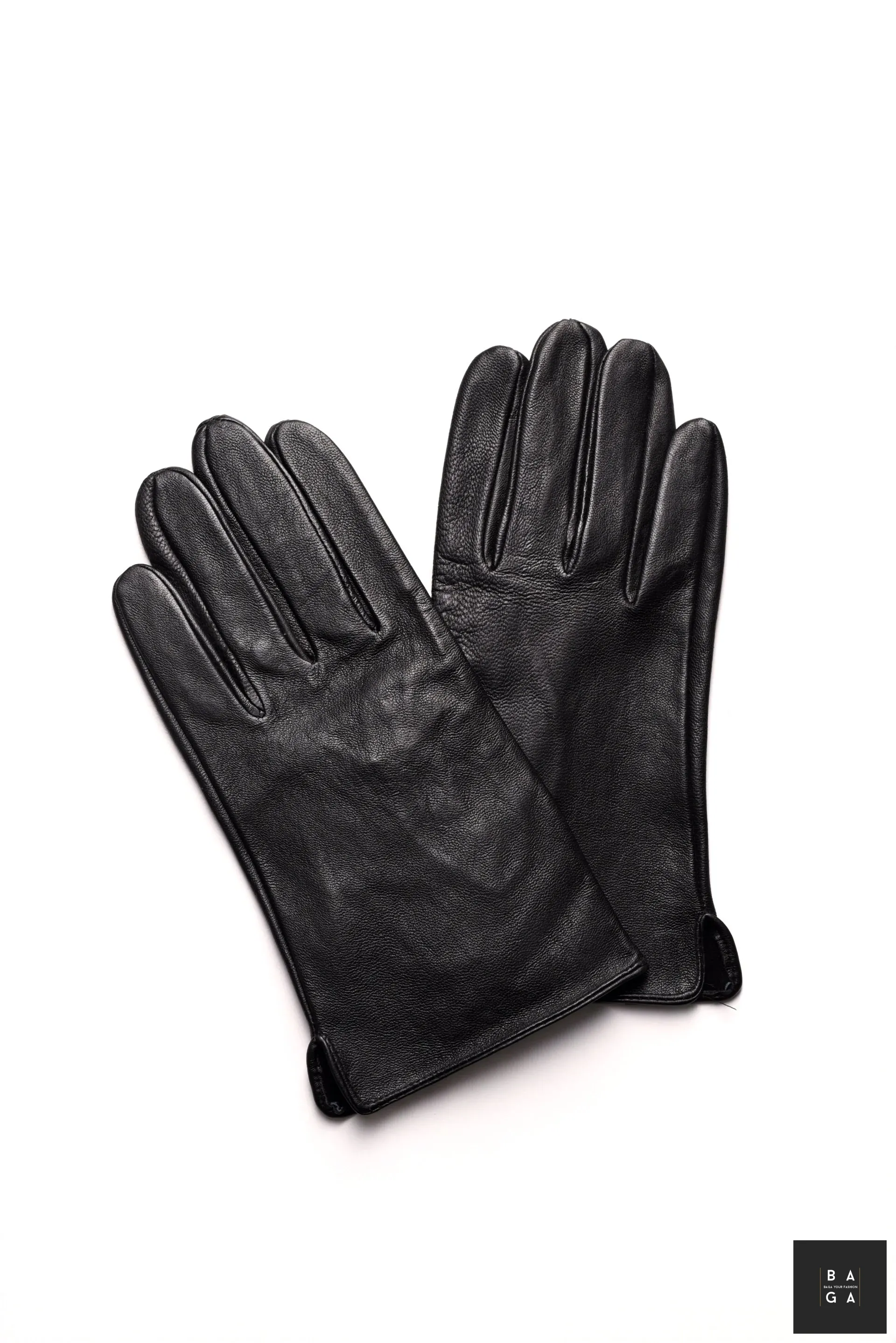 Ръкавици Мъжки ръкавици от естествена кожа в черен цвят