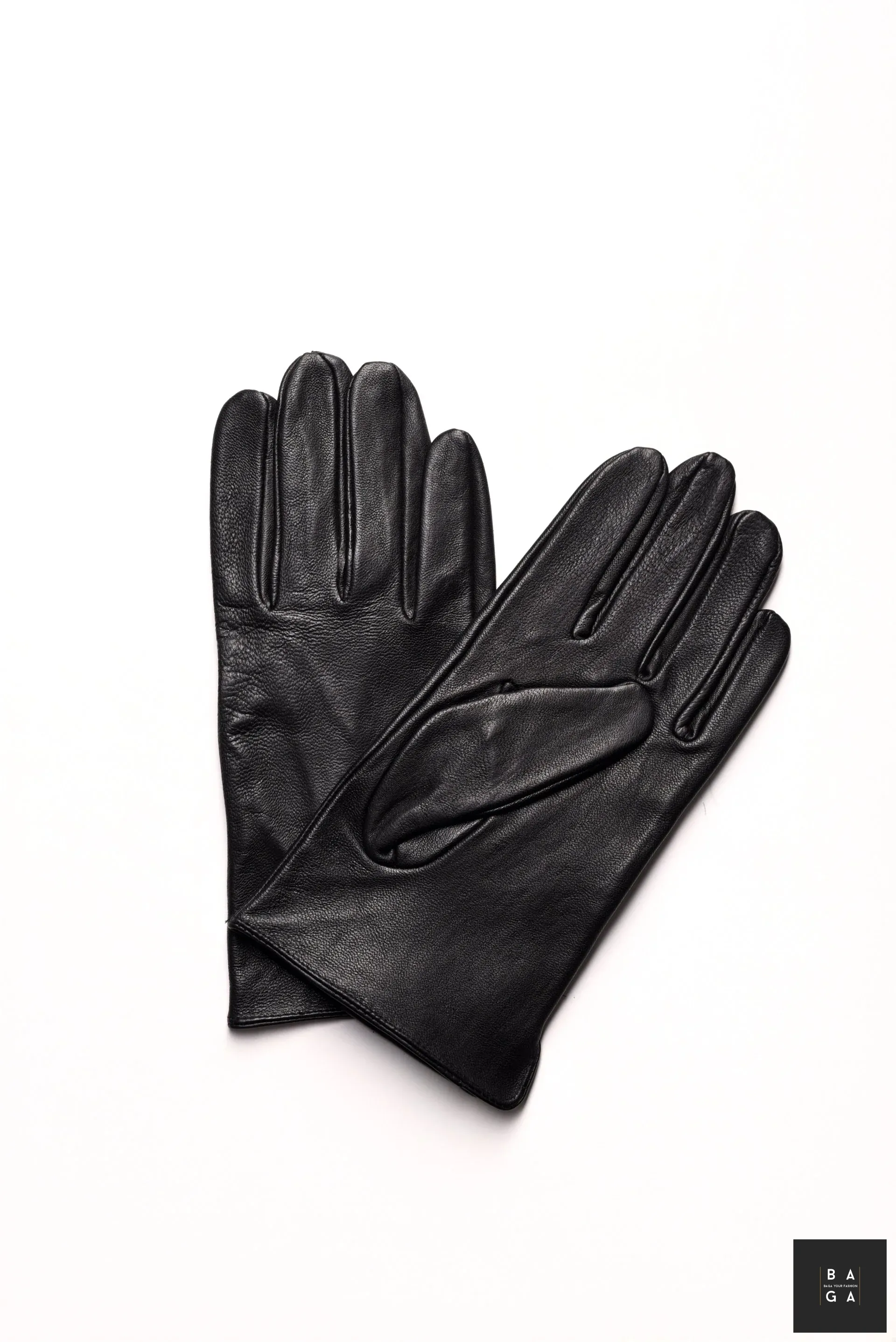 Ръкавици Мъжки ръкавици от естествена кожа в черен цвят