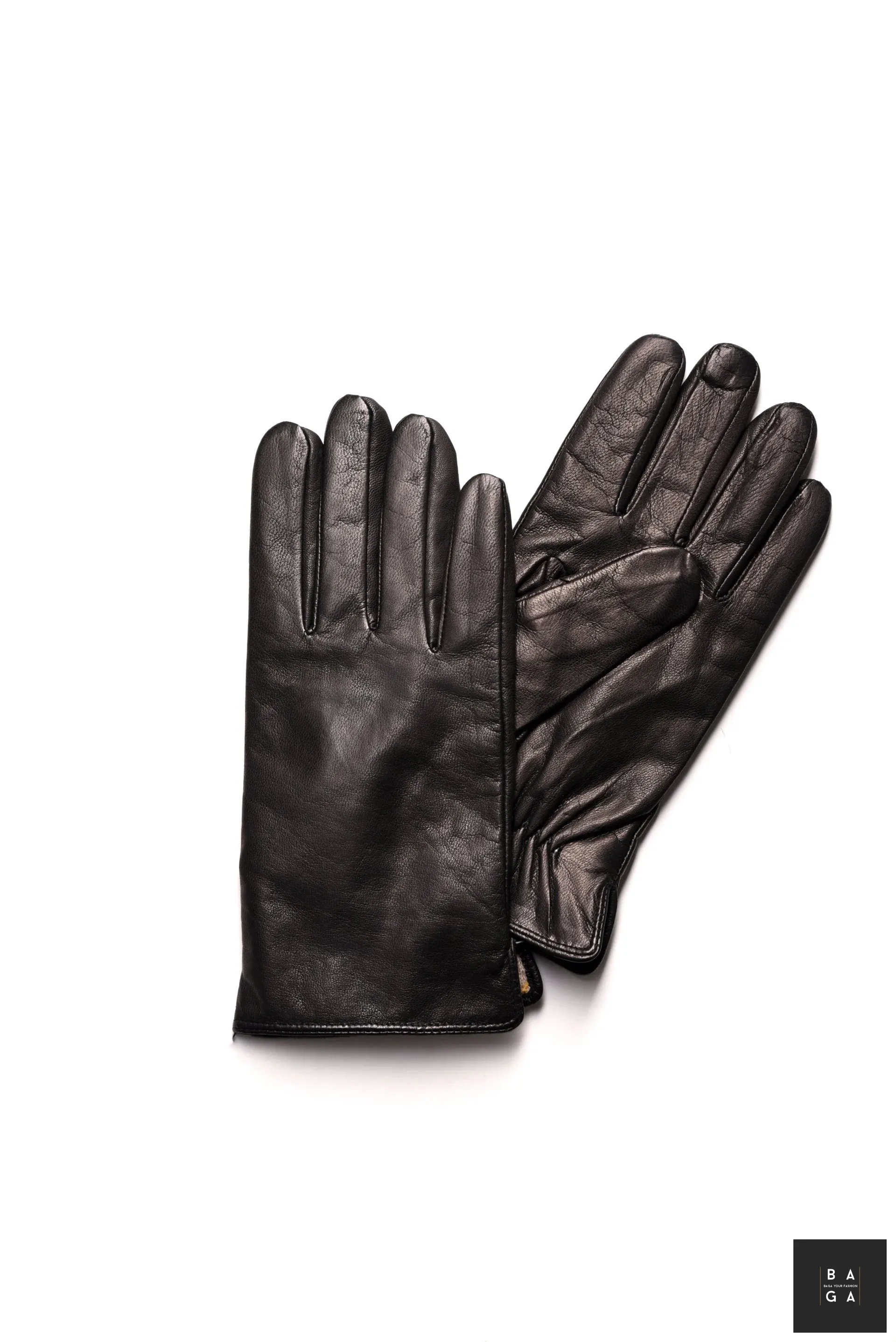 Ръкавици Мъжки ръкавици от естествена кожа в тъмно кафяв цвят