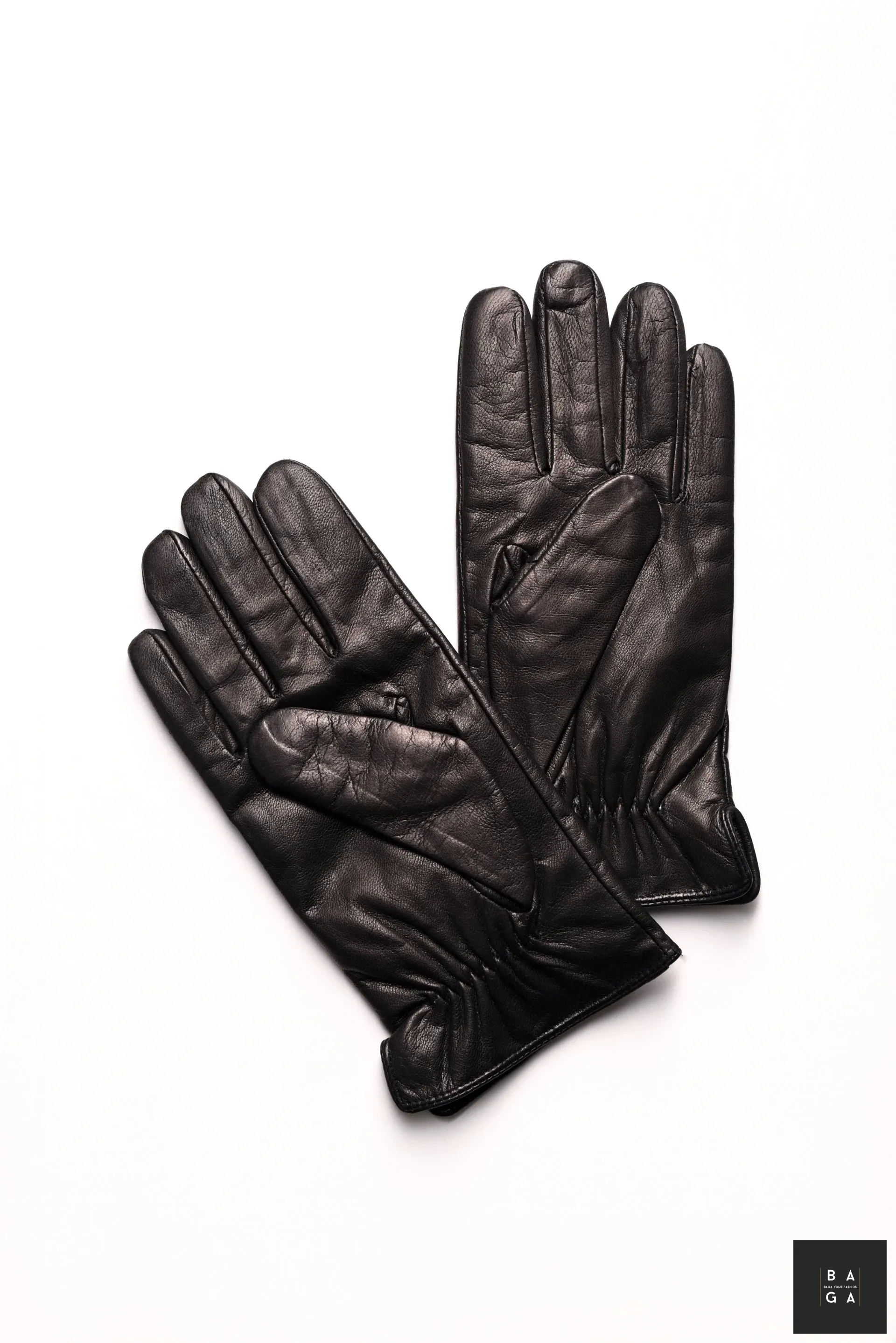 Ръкавици Мъжки ръкавици от естествена кожа в тъмно кафяв цвят