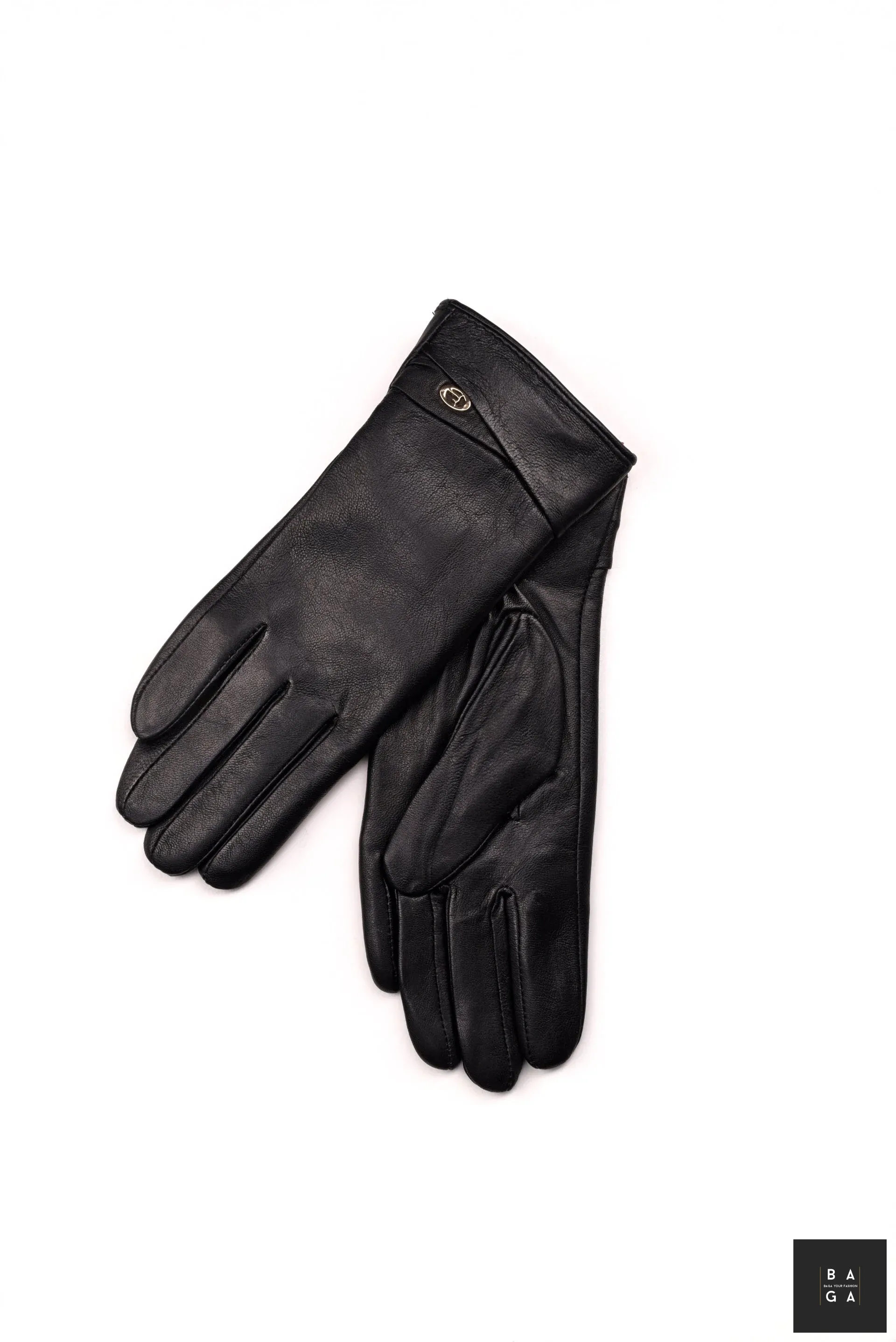 Ръкавици Дамски ръкавици от естествена кожа в черен цвят