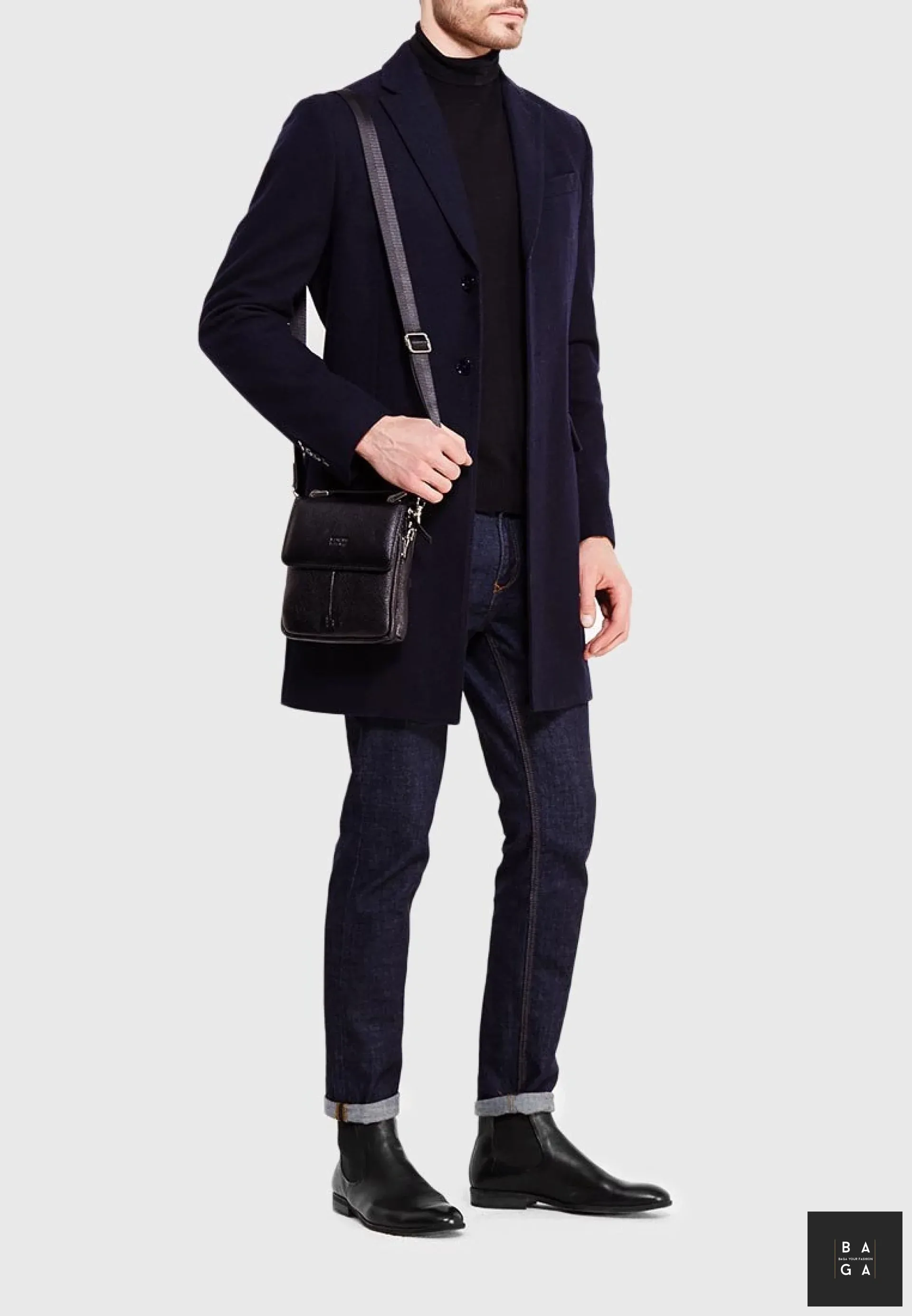 Чанти През Рамо Мъжка чанта от естествена кожа Ертан