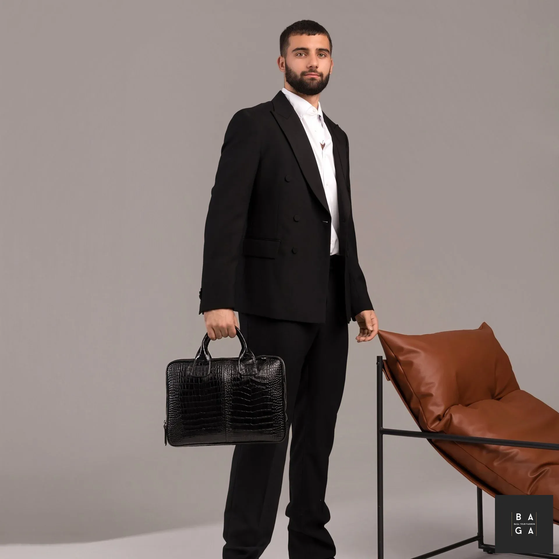 Бизнес чанти Бизнес чанта от естествена кожа Григор