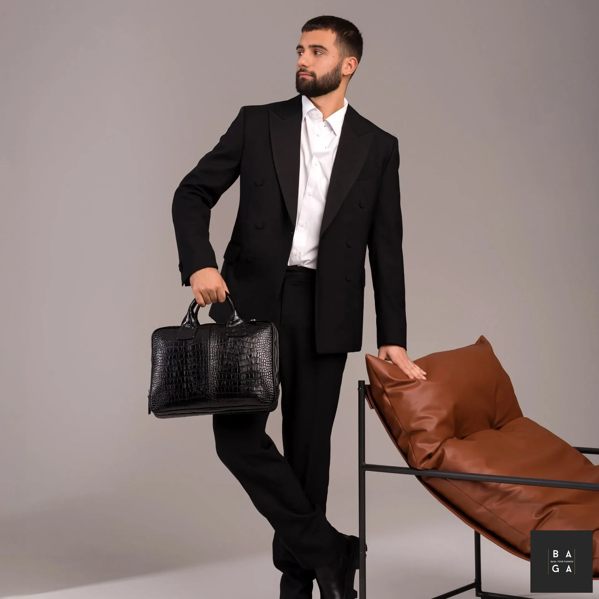 Бизнес чанти Бизнес чанта от естествена кожа Григор