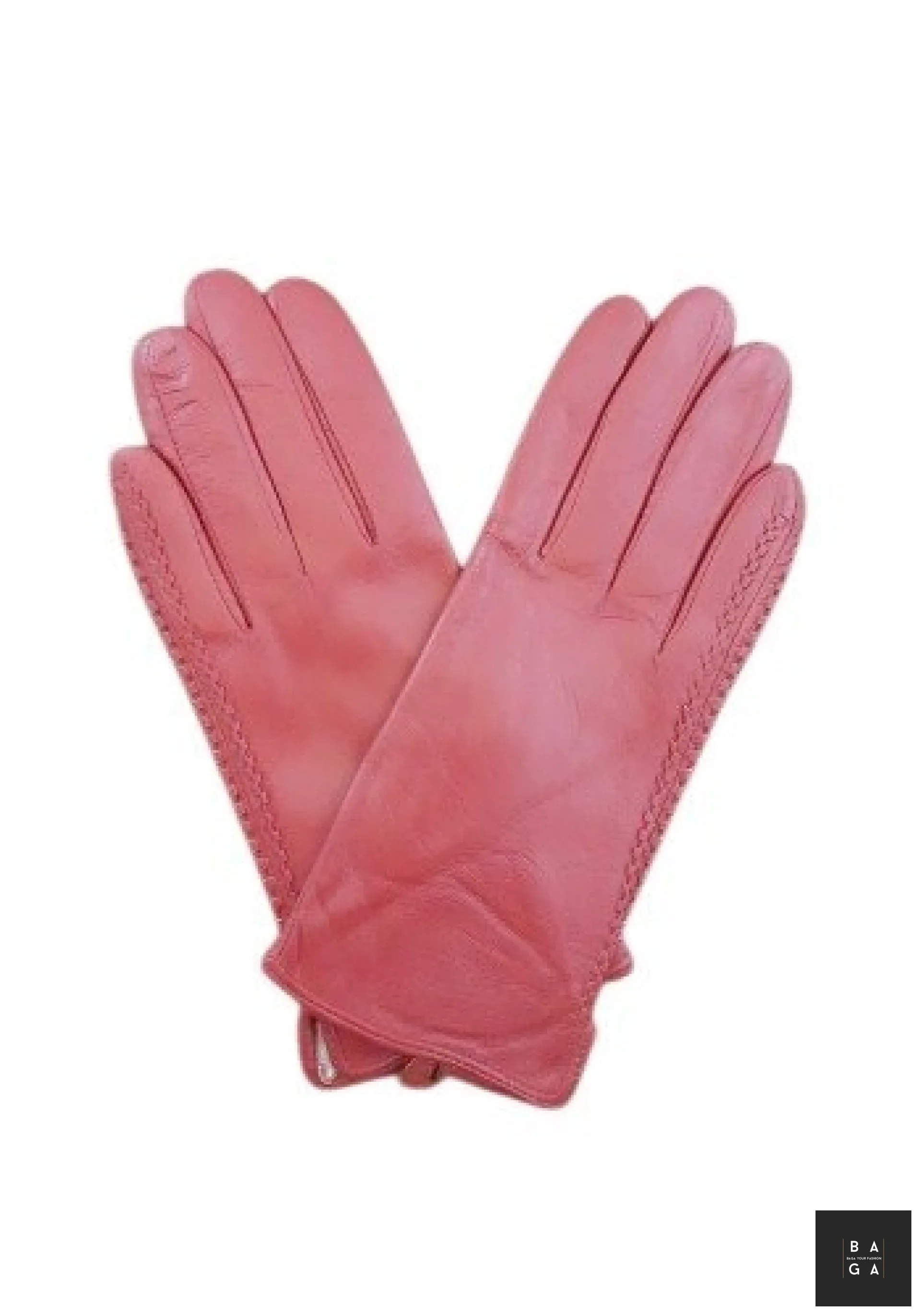 Ръкавици Дамски ръкавици от естествена кожа в червено