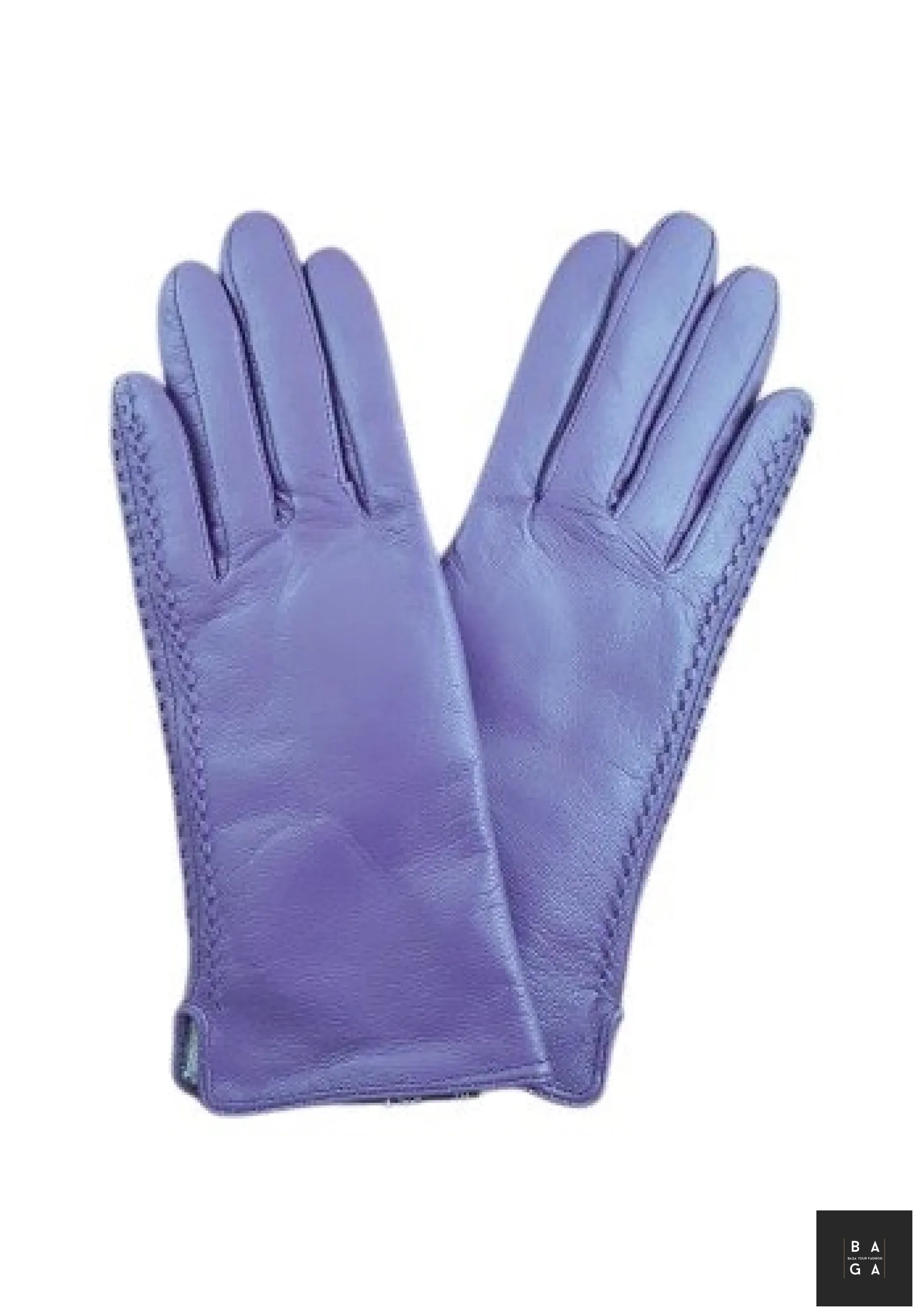 Ръкавици Дамски ръкавици от естествена кожа в лилаво