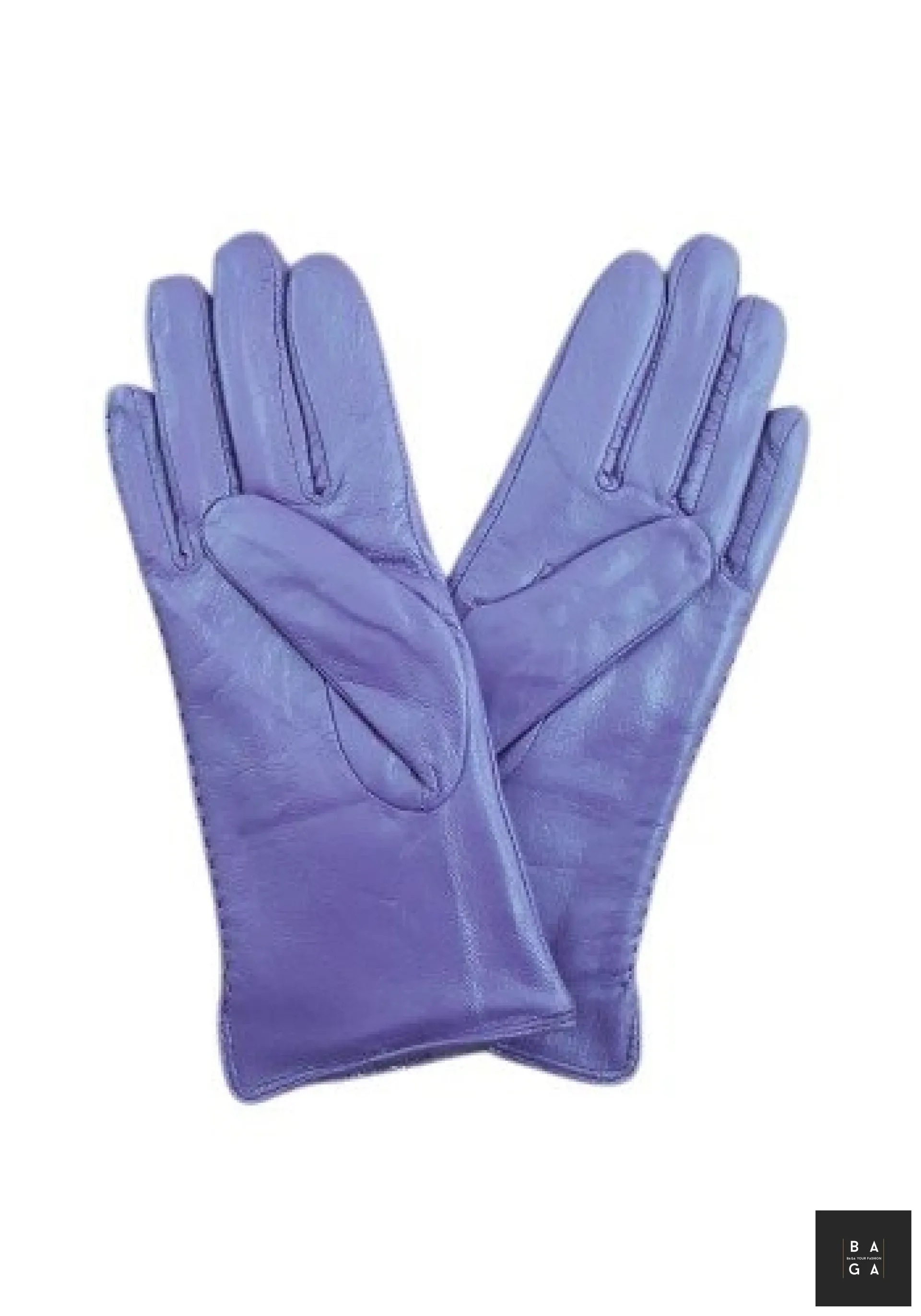 Ръкавици Дамски ръкавици от естествена кожа в лилаво