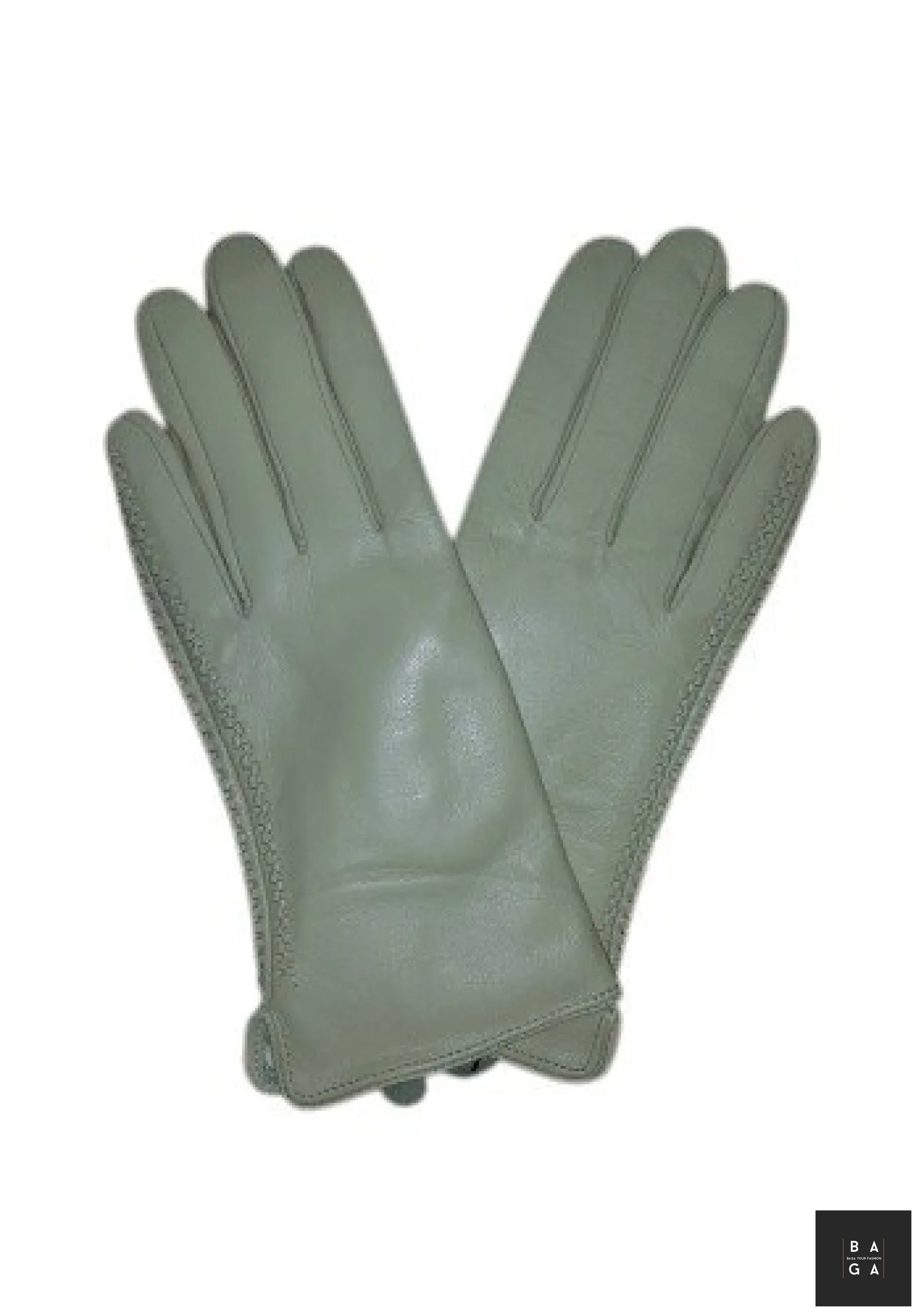 Ръкавици Дамски ръкавици от фина - лицева естествена кожа в сиво с плюш