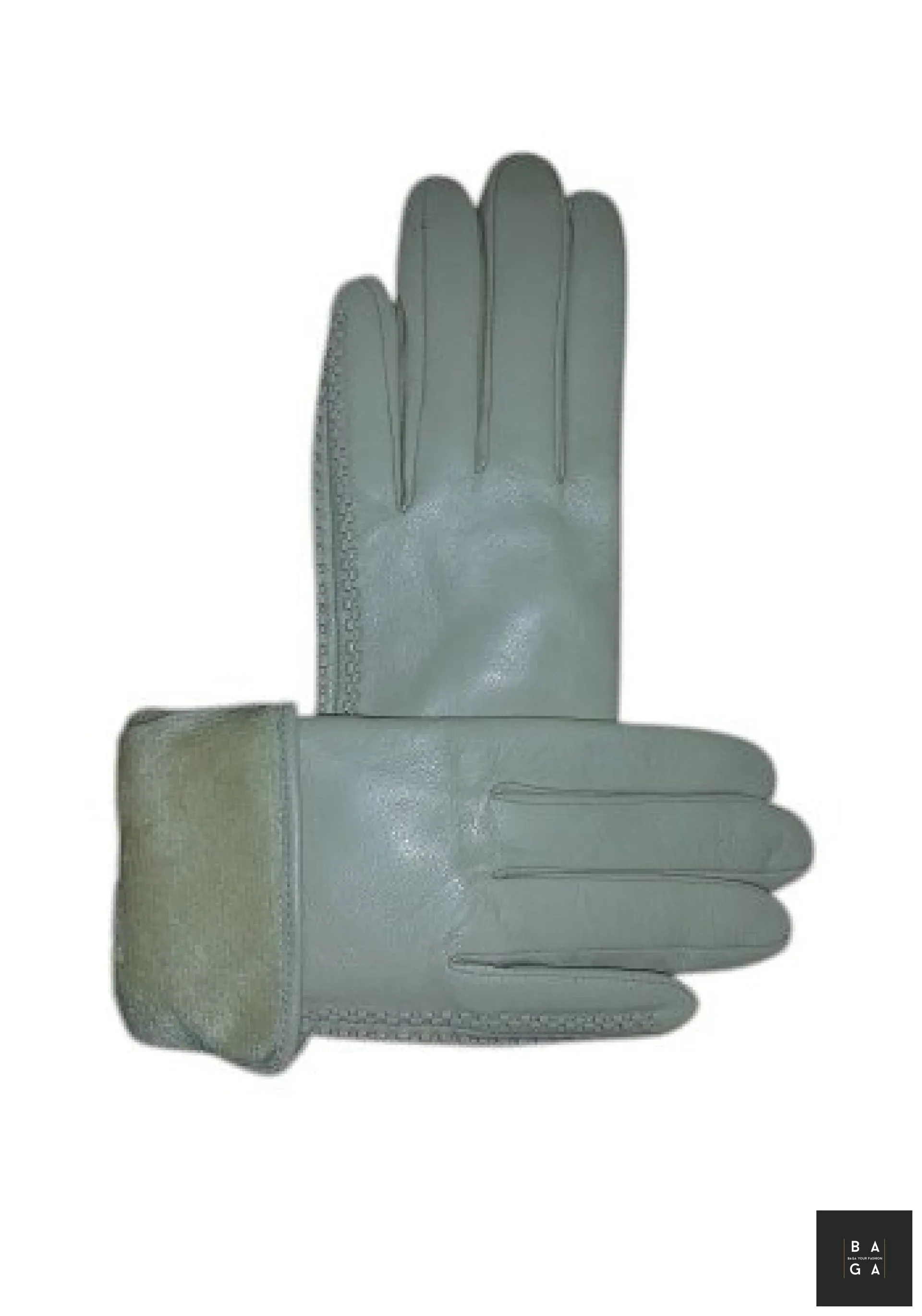 Ръкавици Дамски ръкавици от фина - лицева естествена кожа в сиво с плюш