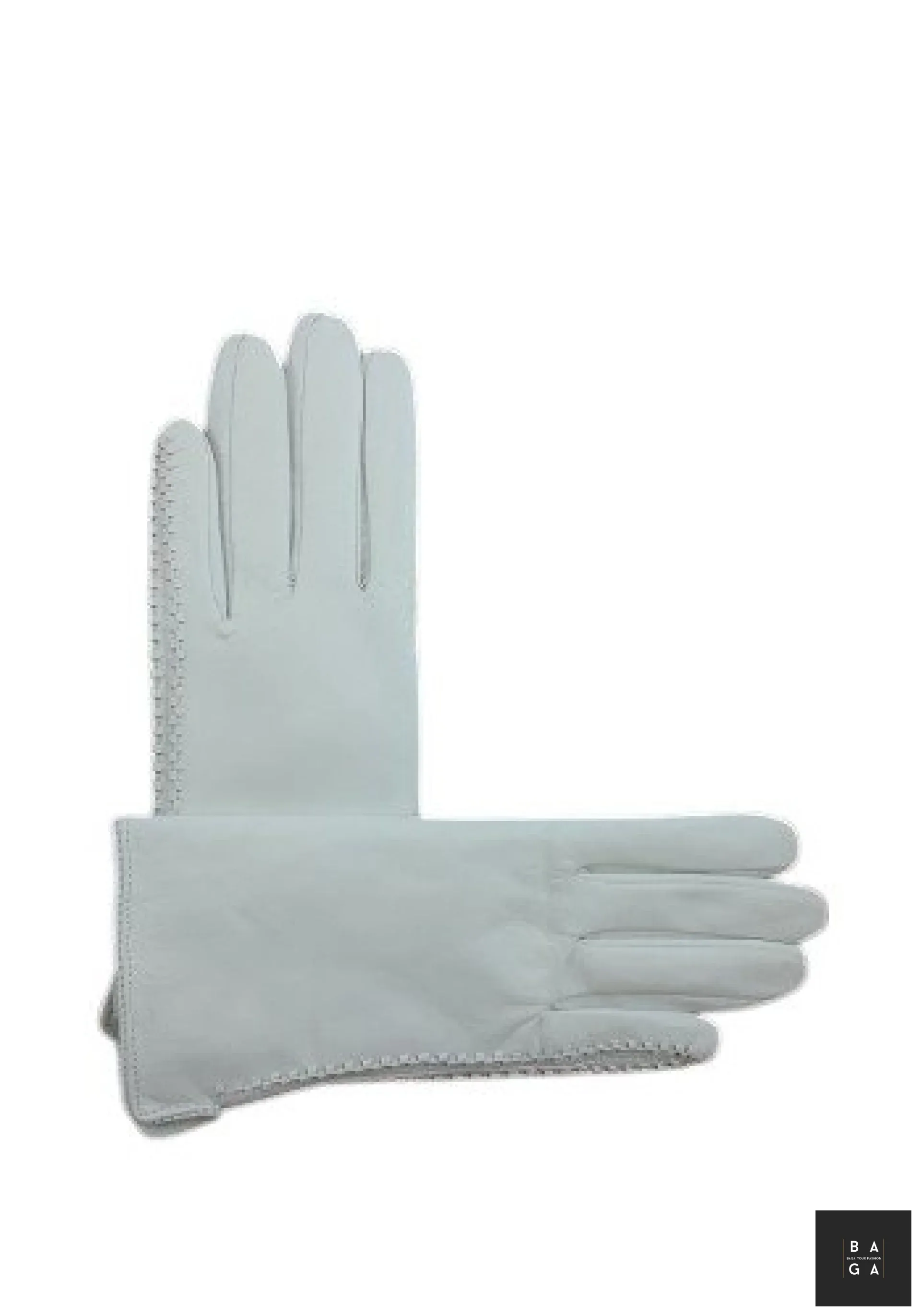 Ръкавици Дамски ръкавици от естествена кожа в бяло