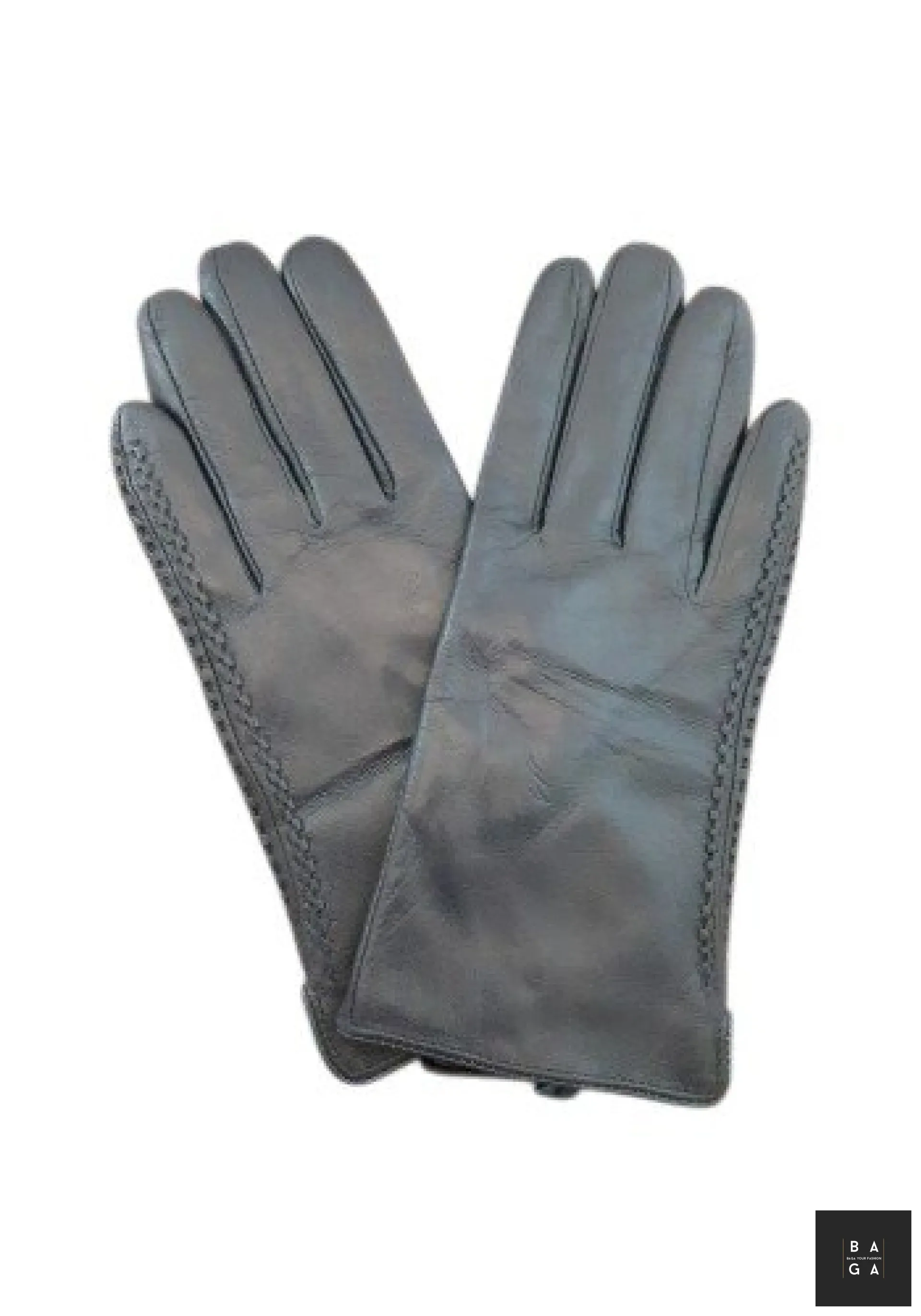 Ръкавици Дамски ръкавици от естествена кожа в тъмно синьо