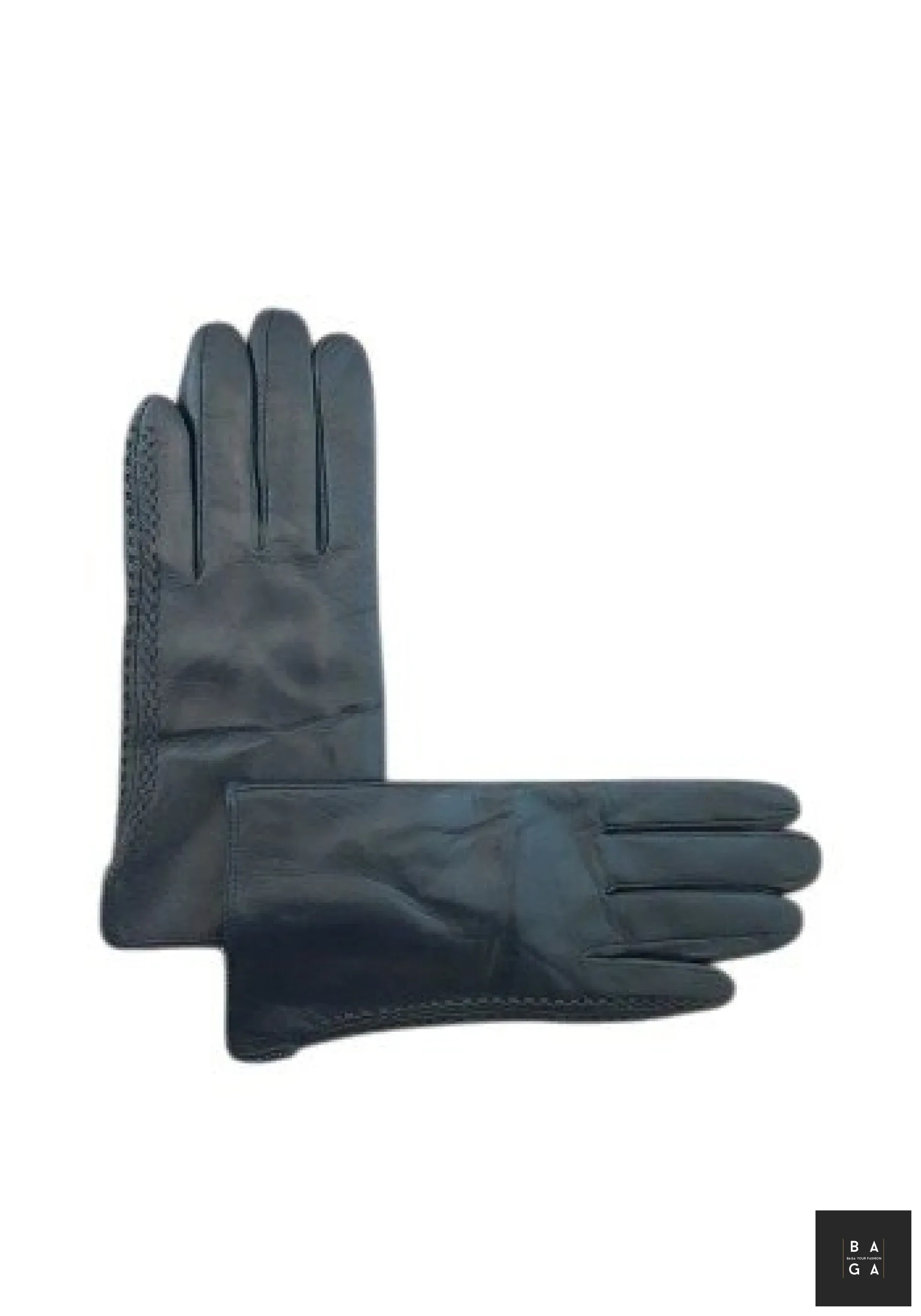 Ръкавици Дамски ръкавици от луксозна естествена кожа в черно