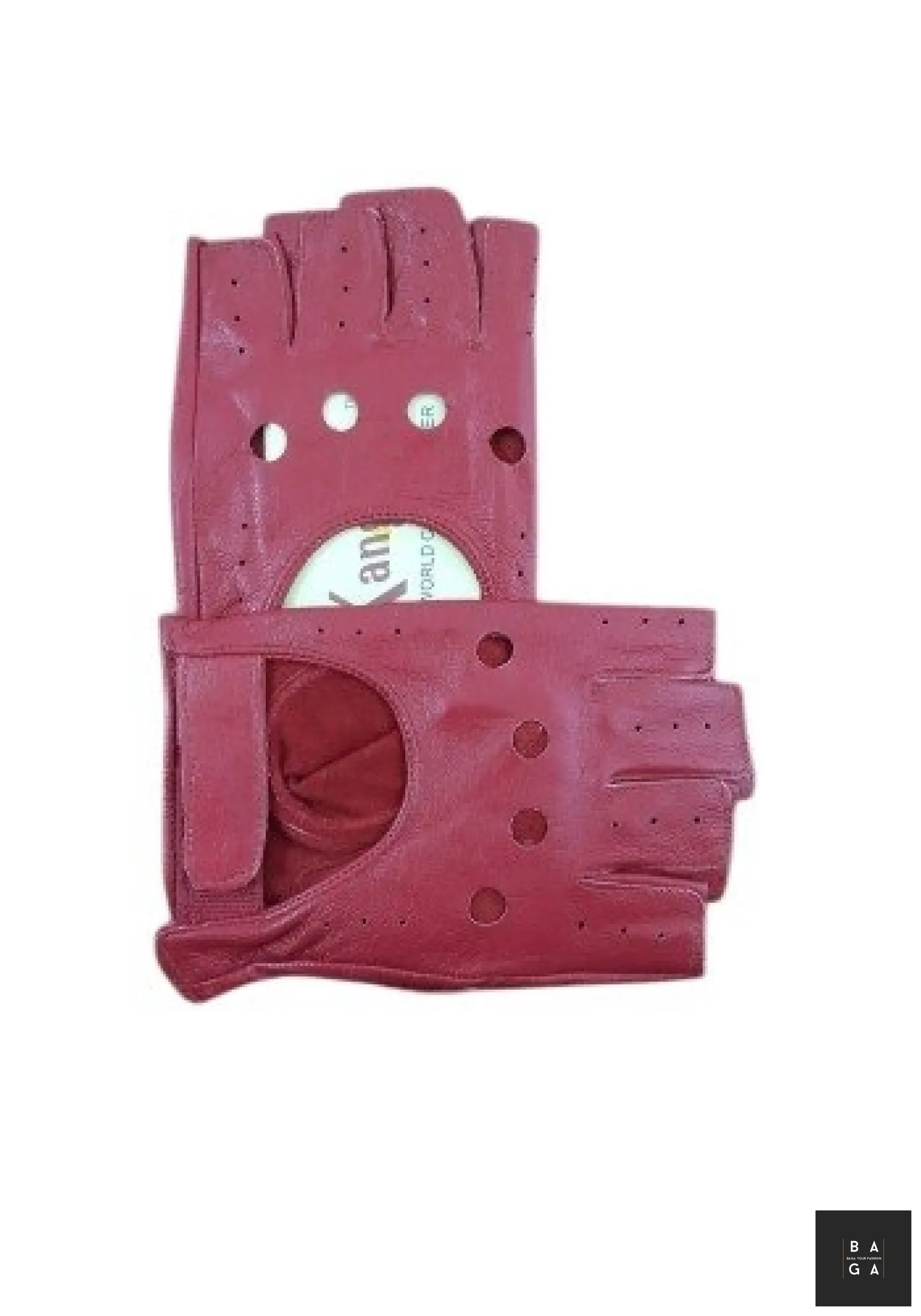 Ръкавици Дамски шофьорски ръкавици от естествена ярешка кожа в червено