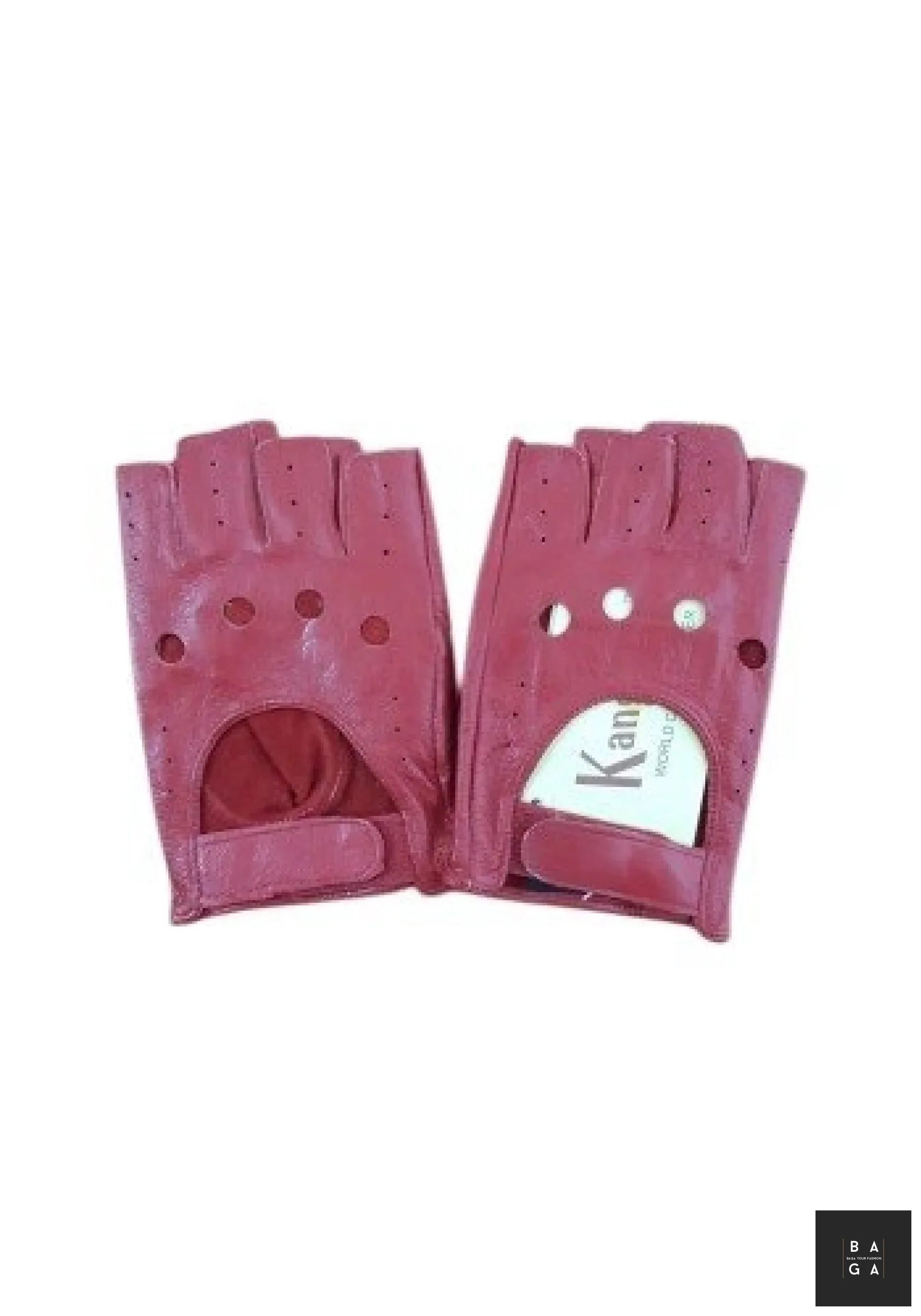 Ръкавици Дамски шофьорски ръкавици от естествена ярешка кожа в червено