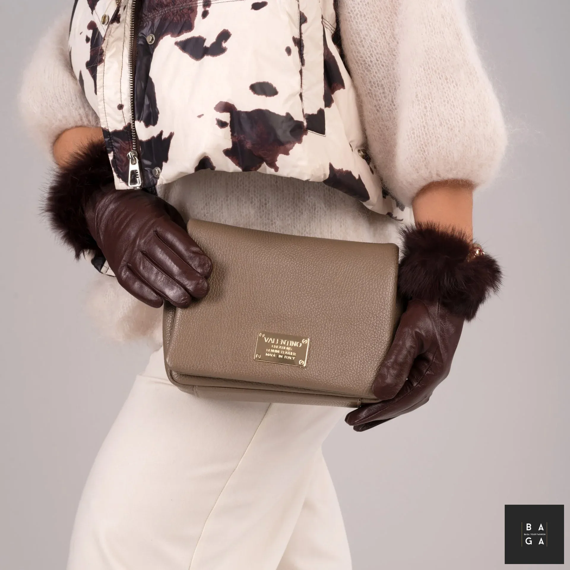 Clutch чанти Дамска чанта от естествена кожа Вирел