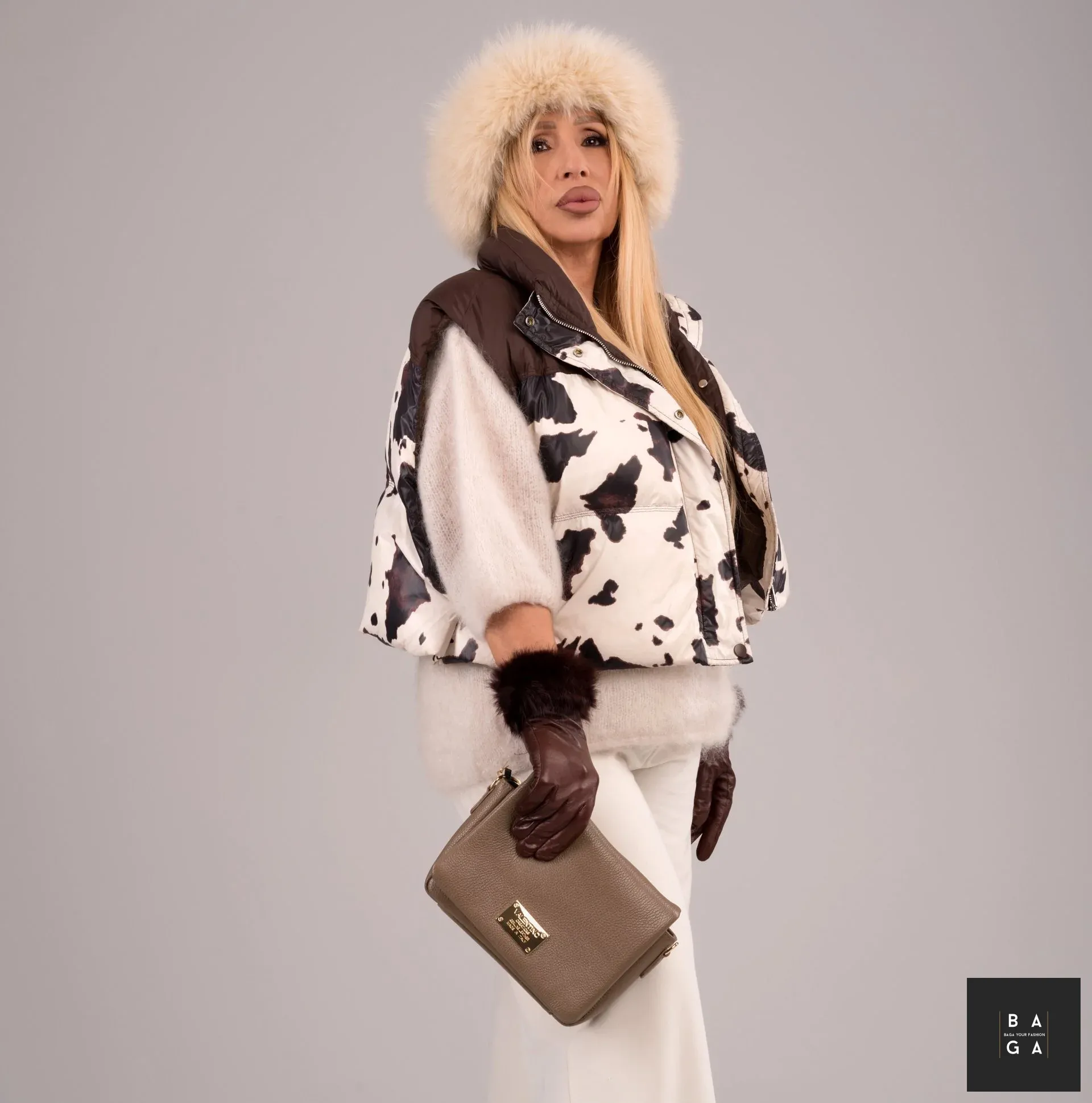 Clutch чанти Дамска чанта от естествена кожа Вирел