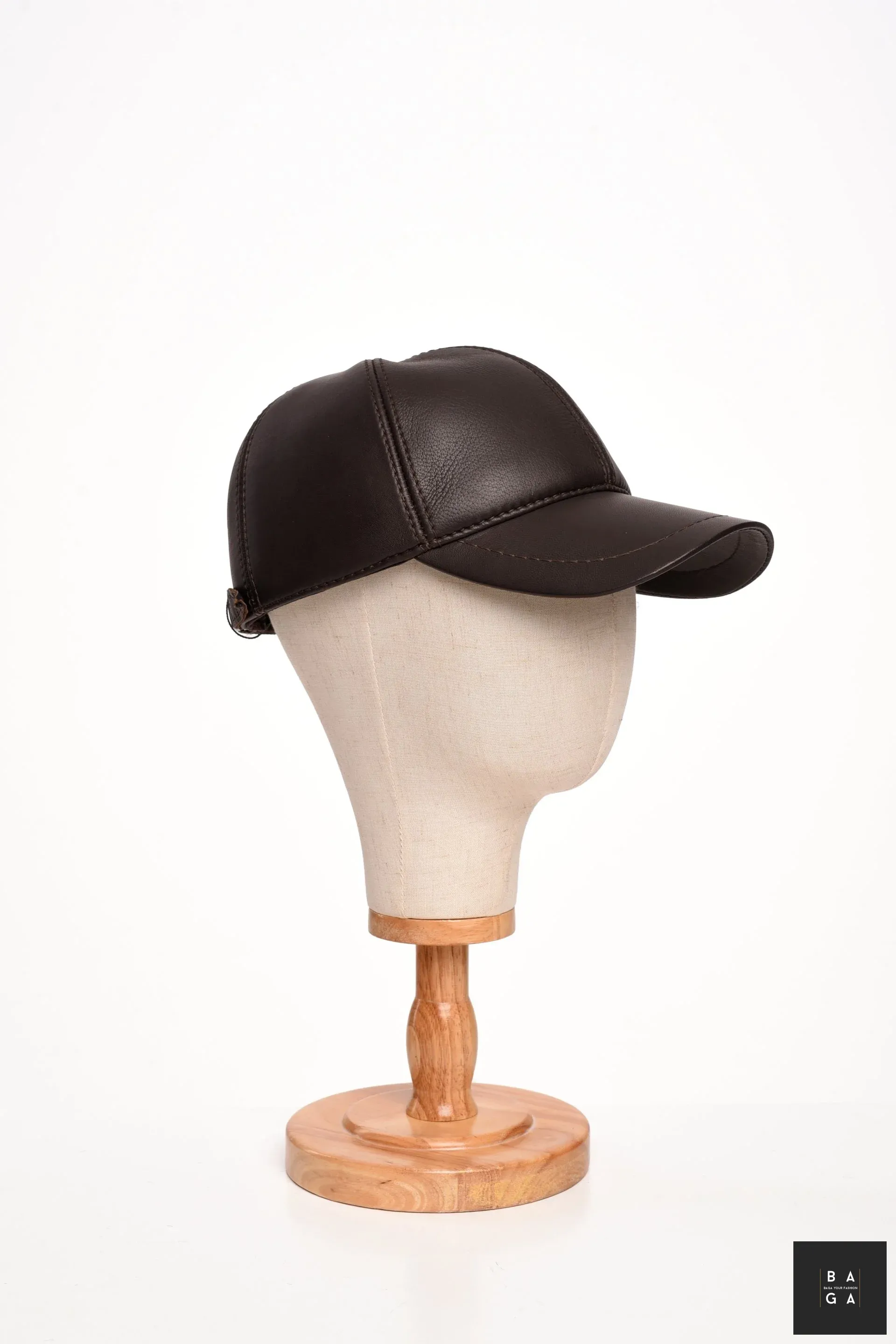 Шапки Мъжка бейзболна шапка от естествена кожа Лукс