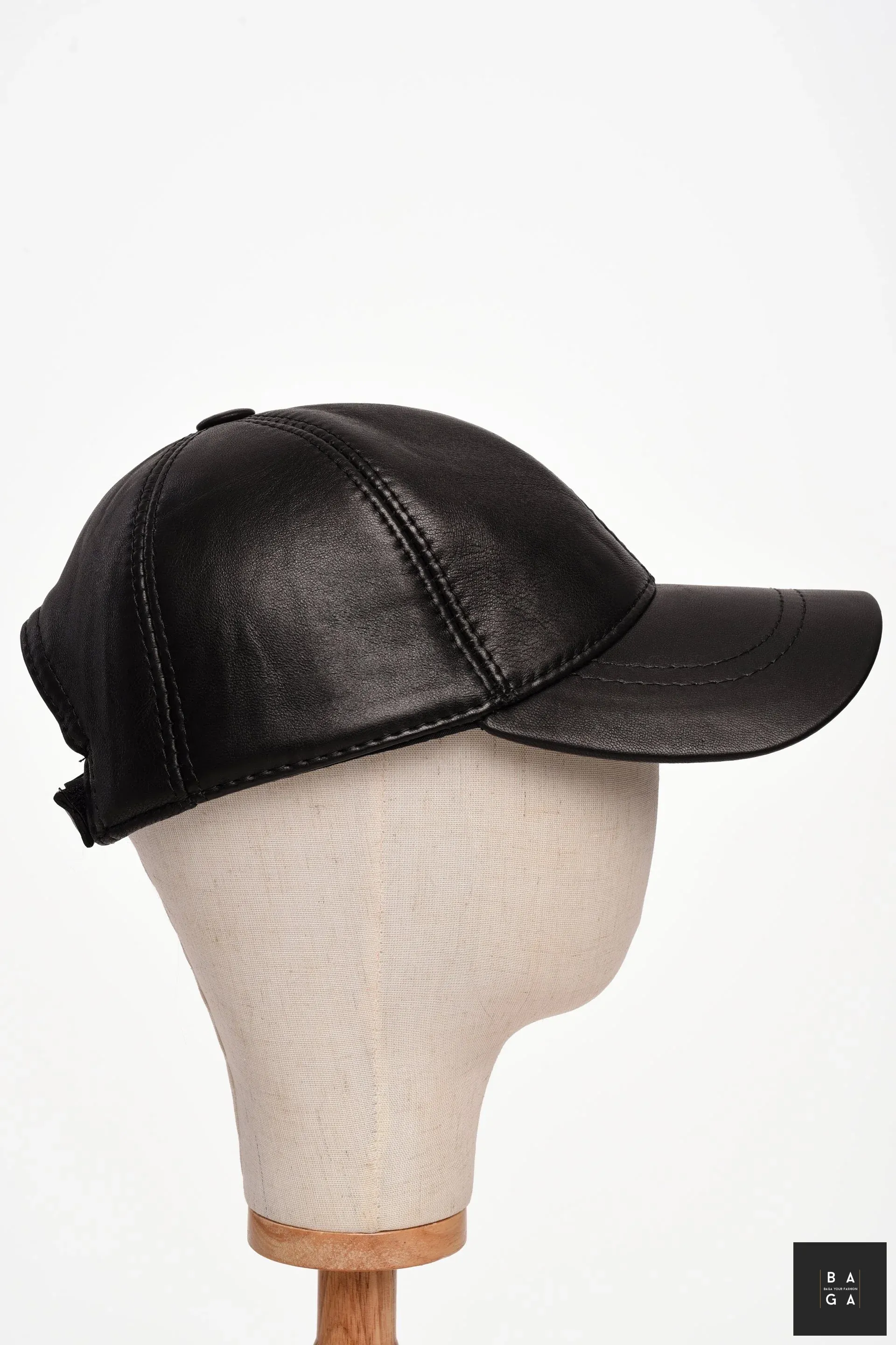 Шапки Мъжка бейзболна шапка от естествена кожа