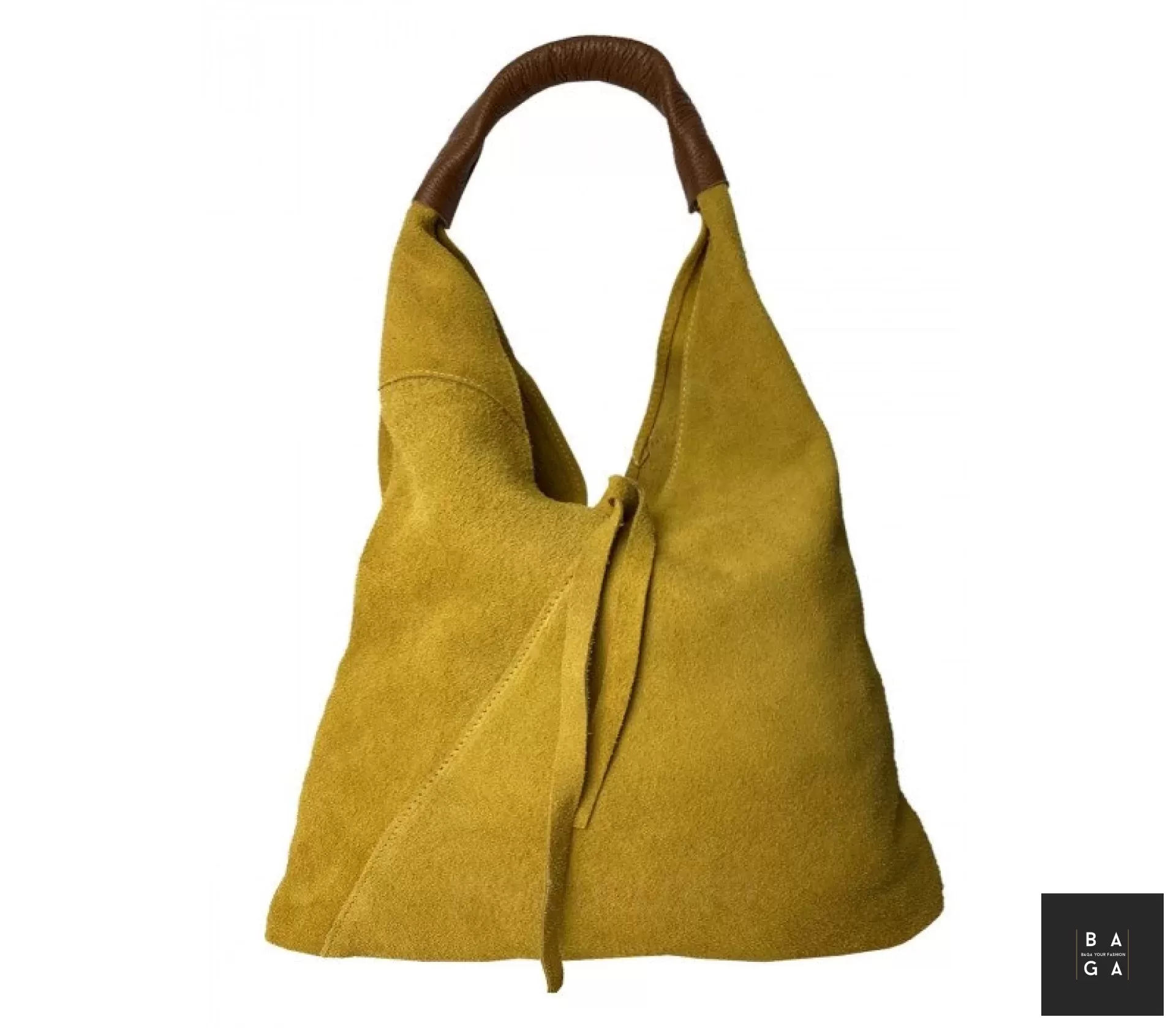 Големи чанти Дамска чанта от естествен велур Афродита