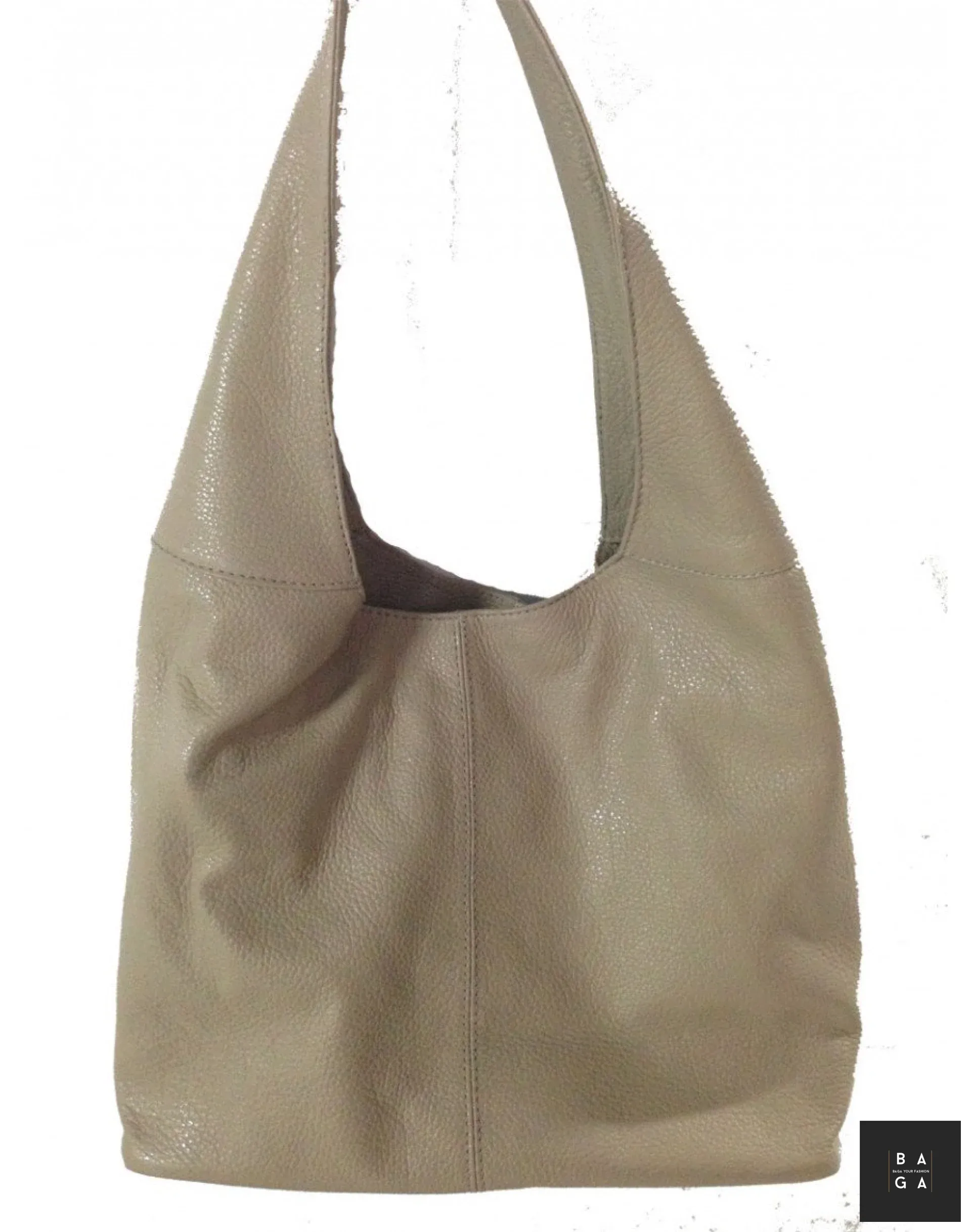 Големи чанти Дамска чанта от естествена кожа тип торба Мелиа