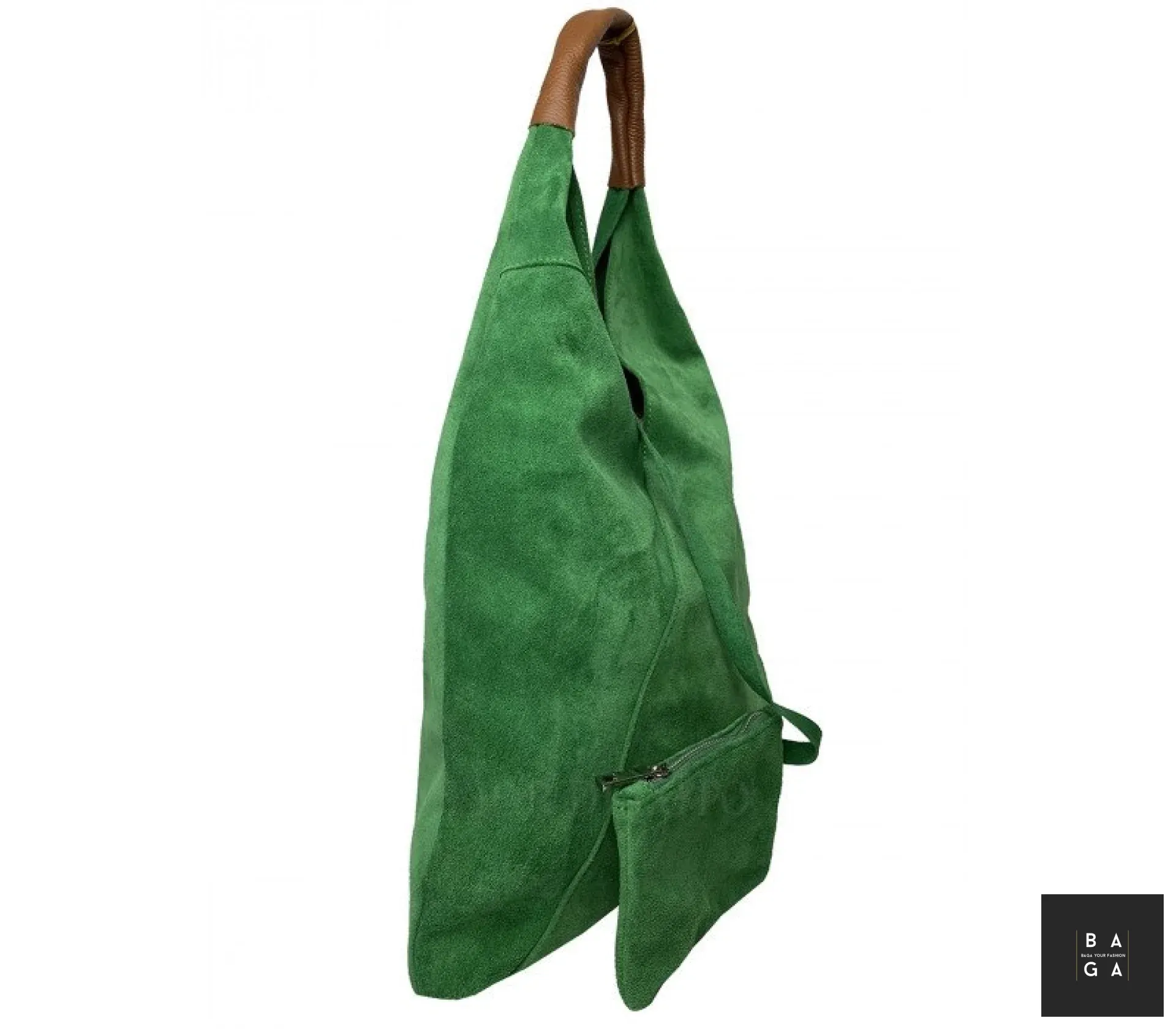 Големи чанти Дамска чанта от естествен велур Афродита
