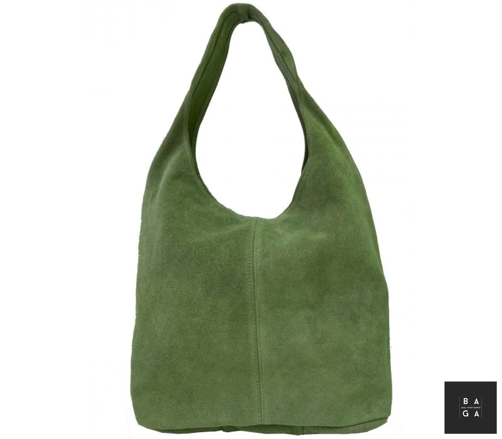 Големи чанти Дамска чанта тип торба от естествен велур