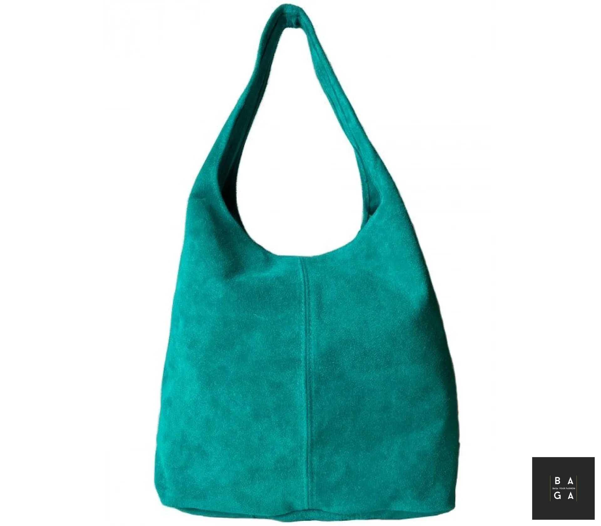 Големи чанти Дамска чанта тип торба от естествен велур